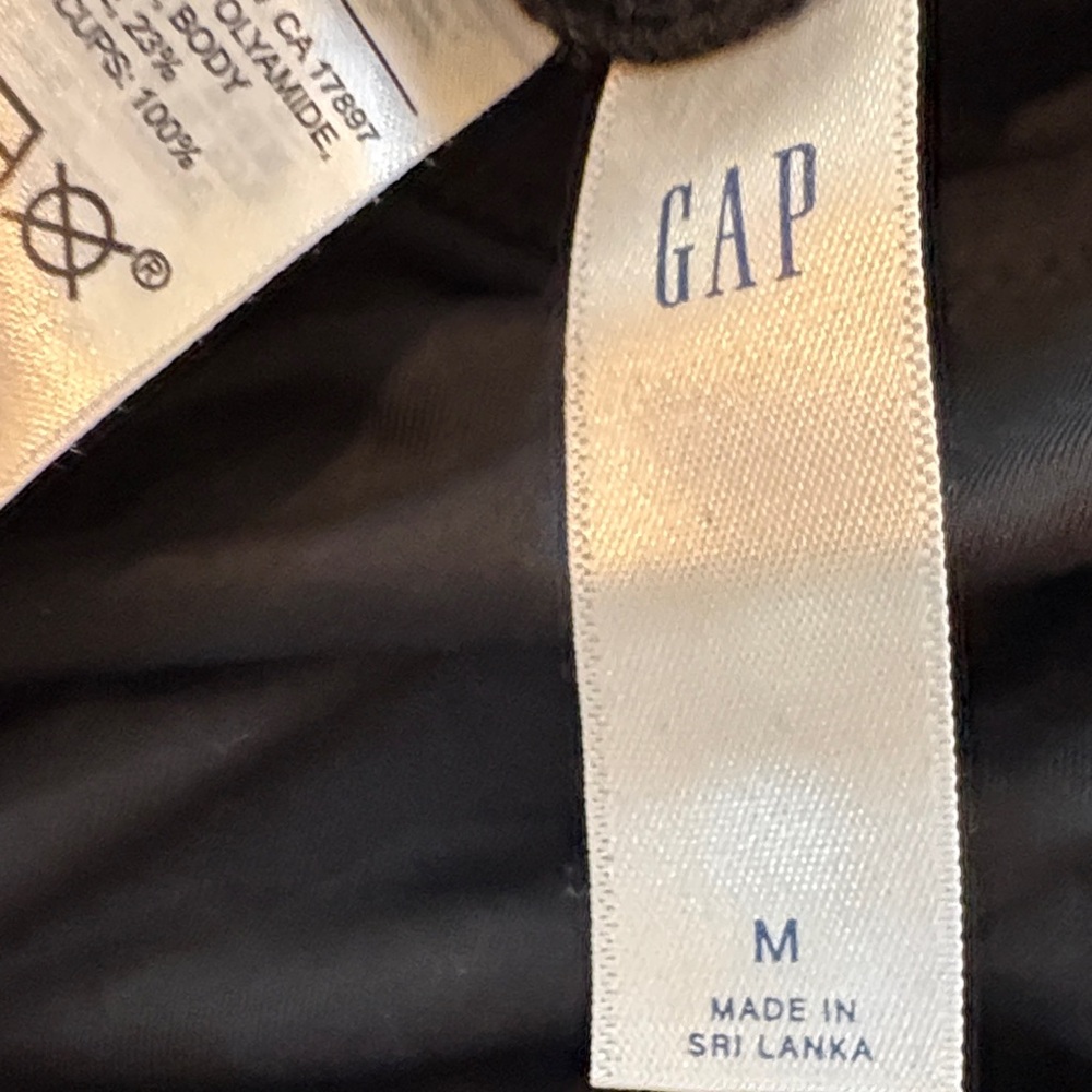 GAP Black One-Piece Swimsuit with Front Knot - Picture 3 of 3